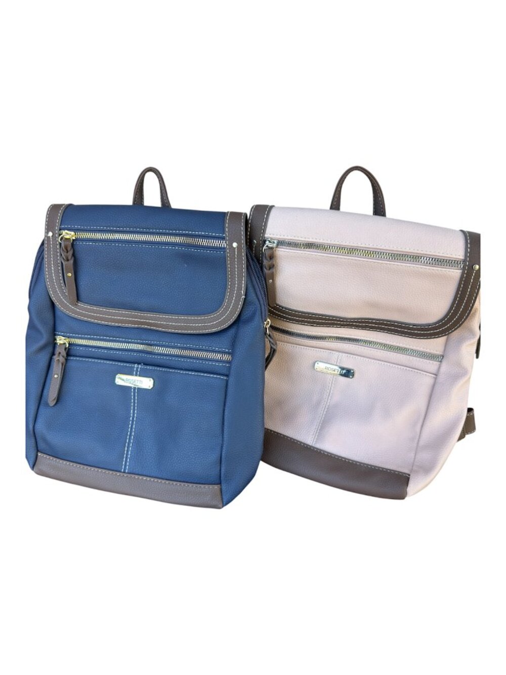 Rosetti Sena Backpack Blue Pink Bag Purse Lot of 2